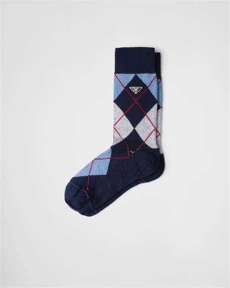 socks fa48 prada|Navy Argyle Cotton Socks .